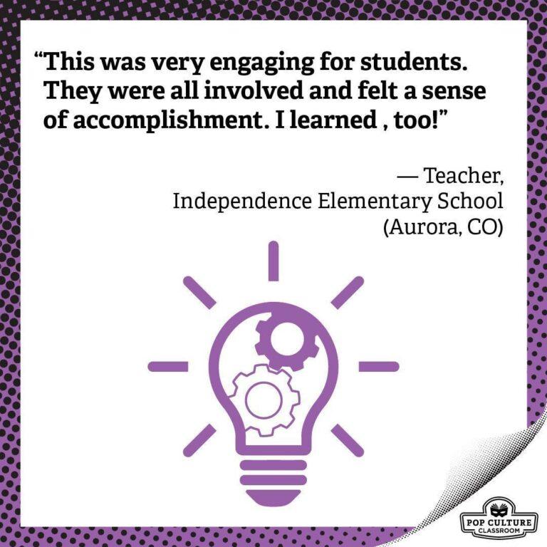 "This was very engaging for students."