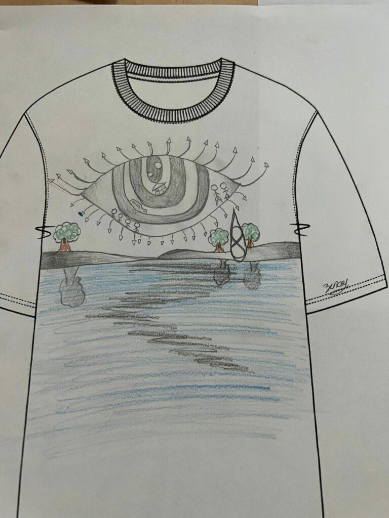 Photo: a student t-shirt design