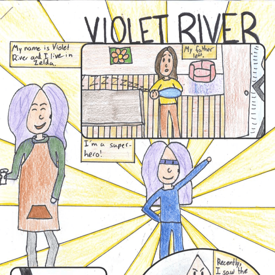 Violet river - a Student-Created Comic