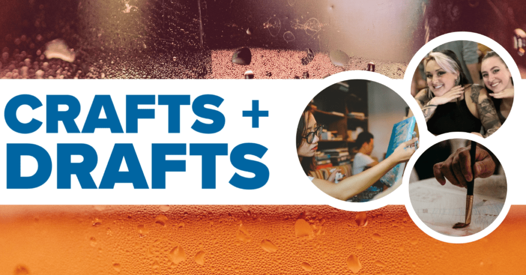 Crafts + Drafts: A Fundraiser for Pop Culture Classroom. Secure your tickets now!